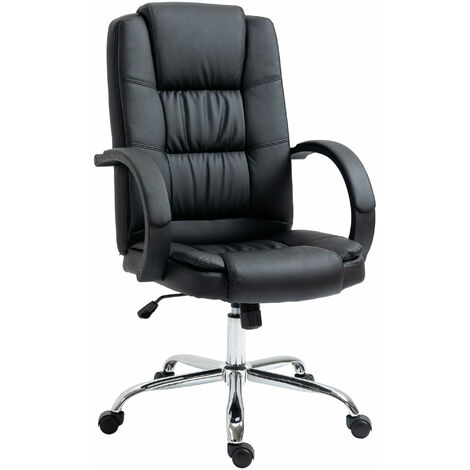 Vinsetto PU Leather Executive Office Chair High Back Height Adjustable Desk Chair Black