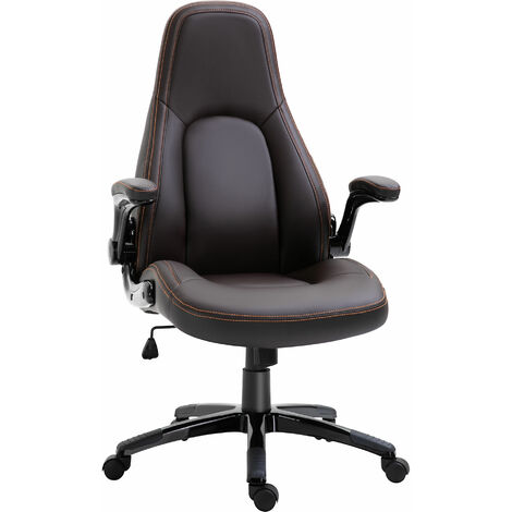 Vinsetto High Back Office Chair Adjustable Height Swivel Chair w/ Tilt Function