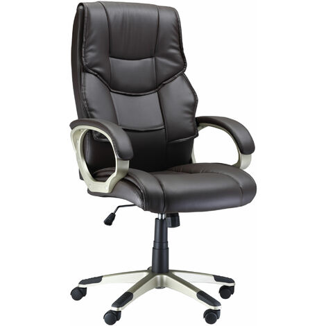 Homcom Computer Office Swivel Chair, Computer Leather Chair