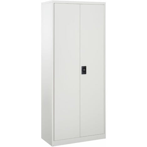 Vinsetto Filing Cabinet Storage Cupboard 2 Doors 5 Compartments Adjustable Shelf White