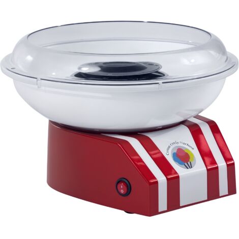HOMCOM Cotton Candy Maker Machine Gadgetry Electric Making Candy Floss Red
