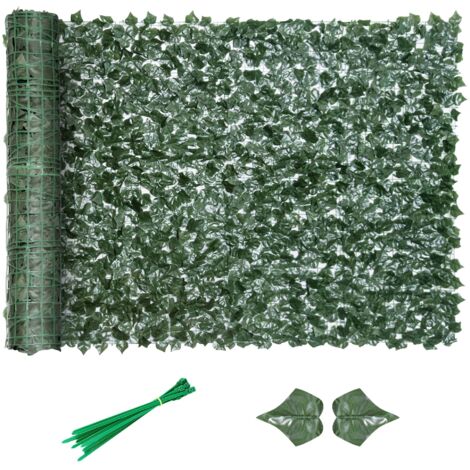Outsunny Artificial Leaf Hedge Panel Garden Fence Privacy Screen 3M x 1.5M