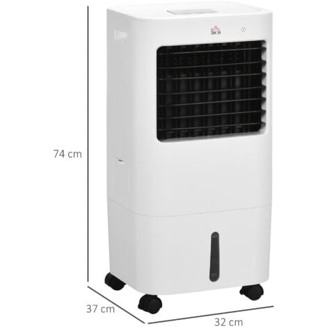 HOMCOM Evaporative Portable Air Cooler Cooling Fan Humidifier for Home Office