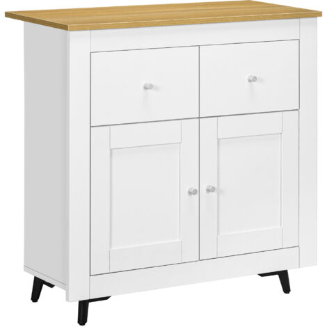 HOMCOM Sideboard Storage Cabinet Freestanding Kitchen Cupboard with Drawers