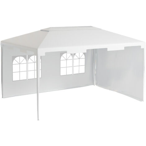 Outsunny 3 x 4 m Garden Gazebo Outdoor Canopy Marquee Party Tent White