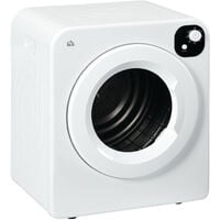 HOMCOM 6kg Vented Tumble Dryer, Freestanding, Wall Mounted, Stackable ...