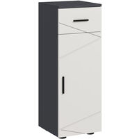 kleankin Bathroom Storage Cabinet, Slim Bathroom Cabinet with Soft Close Door