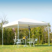 Outsunny Garden Gazebo Pop-Up Party Tent Canopy Marquee w/Mesh Sidewalls + Storage Bag (3 x 3m)
