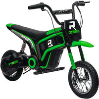 HOMCOM Kids Electric Motorbike 24V Electric Dirt bike for 8-12 Years Green