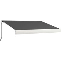 Outsunny Electric Retractable Awning Sun Canopies for Door Window 4 x 3(m)