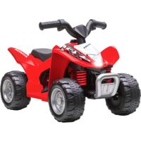 AIYAPLAY Honda Licensed Kids Quad Bike, 6V Electric Ride on ATV Toy for 1.5-3 Years Red