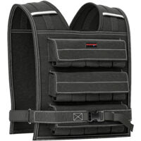 15KG Adjustable Weighted Vest with 15 Metal Weights, Running Weight Vest