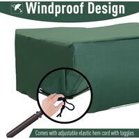 Outsunny 205x145x70cm UV Rain Protective Cover For Garden Patio Rattan Furniture