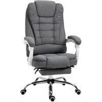 Vinsetto Large Padded Office Chair w/ Footrest Height Adjustable Ergonomic