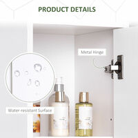 HOMCOM Storage Cabinet For Bathroom Bedroom Freestanding w/Door Cupboard&Shelves