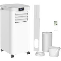 HOMCOM 8000BTU Portable Air Conditioner 4 Modes LED Display Timer Home Office