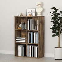 HOMCOM Cabinet Bookcase Storage Shelves Display for Study, Home, Office
