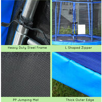 HOMCOM 7FT Kids Trampoline Indoor Outdoor Jumper Safety Enclosure for 3-12 Year