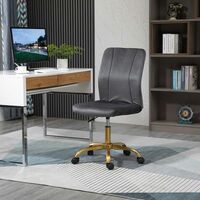 Vinsetto Velvet Cover Office Chair w/ 360° Swivel Wheels and Height Adjustable