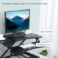 Vinsetto Standing Desk Converter Height Adjustable Office Table Sit-Stand Desk
