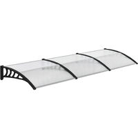 Outsunny Door Canopy Outdoor Awning Rain Shelter for Window Porch 300x100 Clear