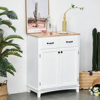 HOMCOM Simple Kitchen Cupboard Storage Cabinet w/ Drawer Living & Dining Room