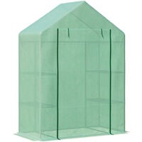 Outsunny Greenhouse for Outdoor Portable Gardening Plant Grow House Green