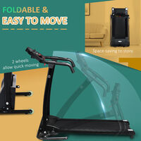 HOMCOM Treadmill Machine Home Gym Fitness Indoor Folding Running Machine w/ LCD