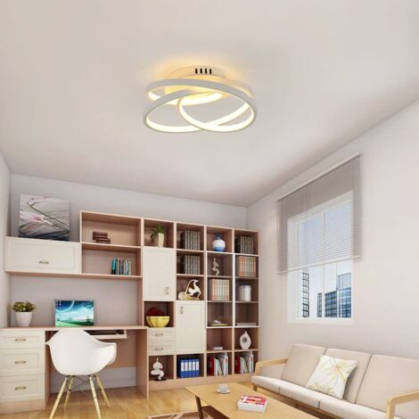 GOECO Modern Design Round LED Ceiling Light 40W For Living Room Bedroom Dining Room Office White Warm White Light 3000K