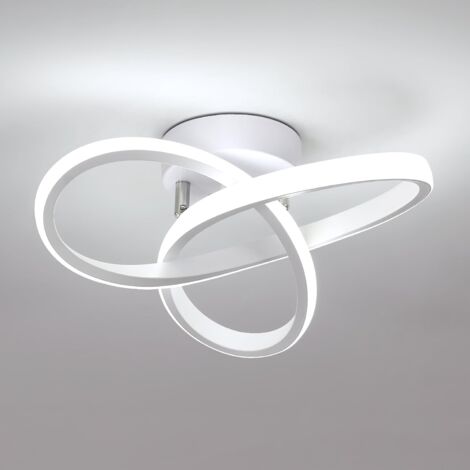 GOECO Modern LED Ceiling Light 22W 2500LM, Clover Design, Cool White 6500K for Bedroom Kitchen Hallway Balcony