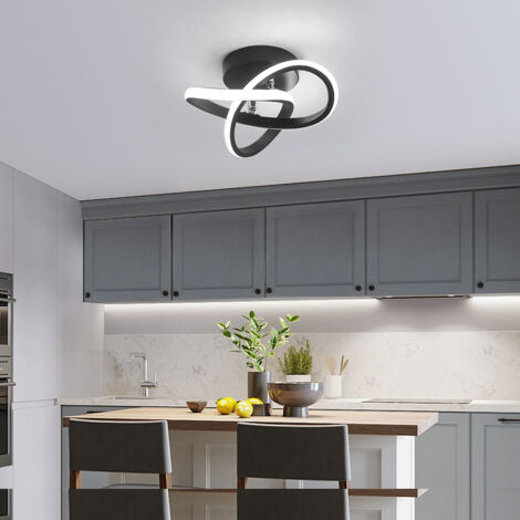 GOECO LED ceiling light, 22 W ceiling lamp, corridor lights, for living room, balcony, bedroom, diameter 24 cm, 3000 K/4000 K/6000 K (random switching from three colour temperatures)