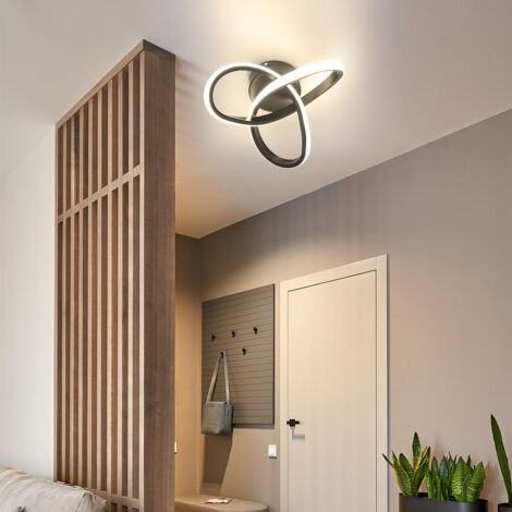 GOECO LED ceiling light, 22 W ceiling lamp, corridor lights, for living room, balcony, bedroom, diameter 24 cm, 3000 K/4000 K/6000 K (random switching from three colour temperatures)