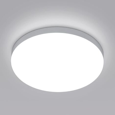 GOECO LED Ceiling Light 30W, Ceiling Lamp 2400LM Waterproof IP56 Daytime White 6000K, High Brightness, Super Light, Modern Ceiling Light for Bathroom Bedroom Hallway