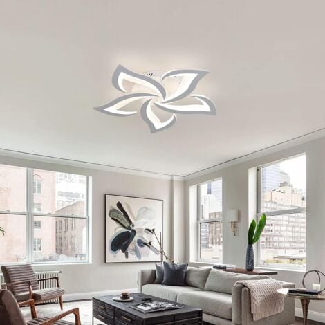 GOECO LED Ceiling Light Dimmable, Ceiling Lamp with Remote Control, 40W 4200LM 3000K-6000K Φ60cm, Acrylic Modern Ceiling Light for Bedroom Living Room