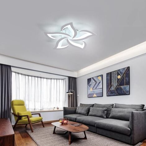 GOECO LED Ceiling Light Dimmable, Ceiling Lamp with Remote Control, 40W 4200LM 3000K-6000K Φ60cm, Acrylic Modern Ceiling Light for Bedroom Living Room