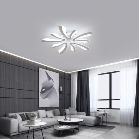 GOECO Dimmable LED Ceiling Light, Remote Control Ceiling Light Fixture for Living Room, 48W 4500LM 3000k-6000k Dia 71cm Ceiling Lamp for Bedroom Dining Room