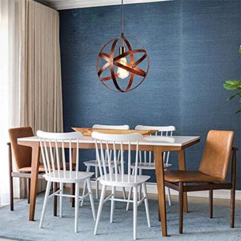 GOECO Vintage pendant lamp, Retro Chandelier Ceiling lights, E27 Industrial Lighting Ceiling For Restaurant Bar Dining Room Lighting 30cm