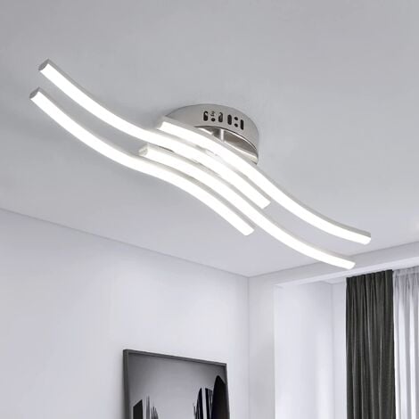 GOECO LED Ceiling Light, 6000K White Light, 24W for Living Room, Bathroom and Kitchen, Modern Ceiling Light IP20
