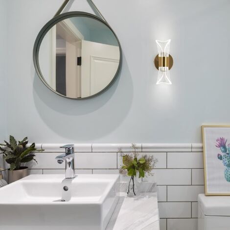 3-Light Bathroom Vanity Light Over Mirror With Clear Glass Shade For Mirror Bedroom Living Room Hallway - Bed Bath & Beyond - 40466361 3 thumbnail image