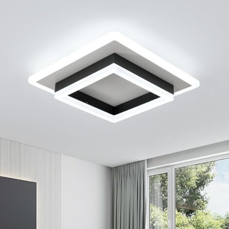 GOECO  COECO LED Ceiling Light, Modern LED Ceiling Light, 30 W, 3250 LM, Cold White, 6500 K, Acrylic Square Ceiling Light for Living Room, Bathroom, Bedroom, Kitchen, Hallway