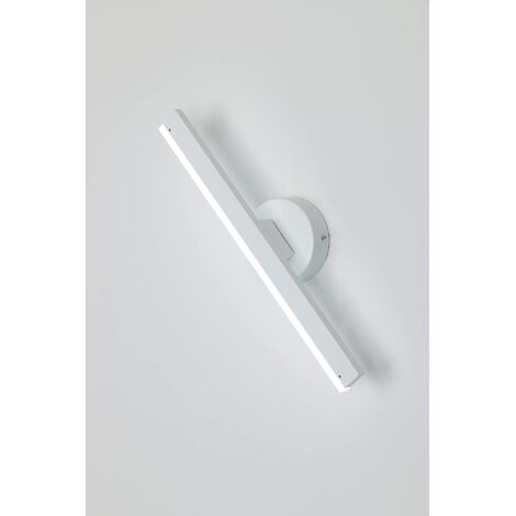Modern LED Wall Lamp, 8W 426LM, Long White Wall Light 38CM, Cool White Light 6500K for Bedroom, Bathroom Mirror Light, Living Room, Dining Room, Hallway, Staircase (1/5)