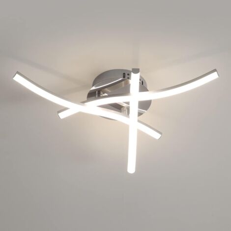 GOECO LED Deckenleuchte, Wellenförmige Deckenleuchte, Neutralweißes Licht 4000K, Integrierte LED 18W 1600 Lm, Moderner Kronleuchter für Restaurant Wohnzimmer Schlafzimmer