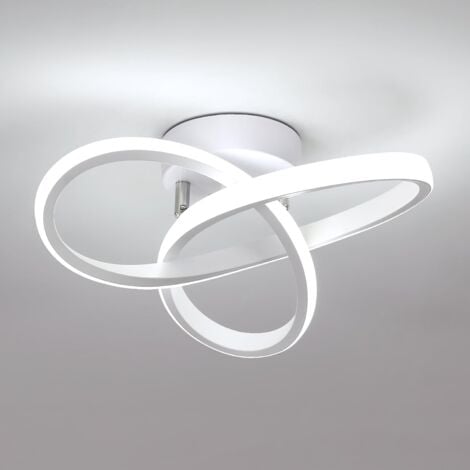 GOECO Moderne LED Deckenleuchte 22W 2500LM, Kleeblatt-Design, Kaltweiß 6500K Deckenlampe für Schlafzimmer Flur Küche Balkon
