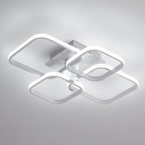 GOECO LED Deckenleuchte, Moderne Deckenleuchte 52W 4680LM Deckenleuchte 6000K für Wohnzimmer, Küche, Schlafzimmer