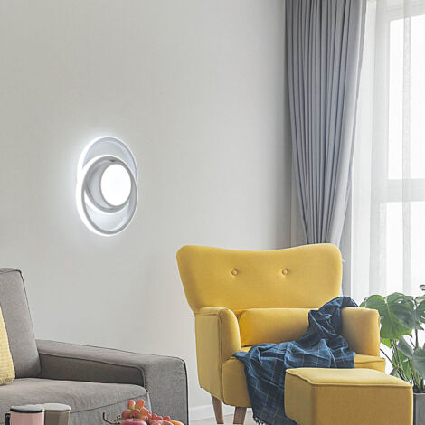GOECO LED Deckenleuchte 32W Modernes Design Kaltweiß 6000K Rund Deckenlampe Für Wohnzimmer Schlafzimmer Esszimmer Büro Weiß