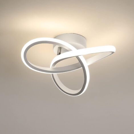 GOECO LED Deckenleuchte 22W Modernes Design Deckenlampe Neutralweiß 4000K Für Küche Esszimmer Schlafzimmer Flur Flur Eingang Balkon Weiß