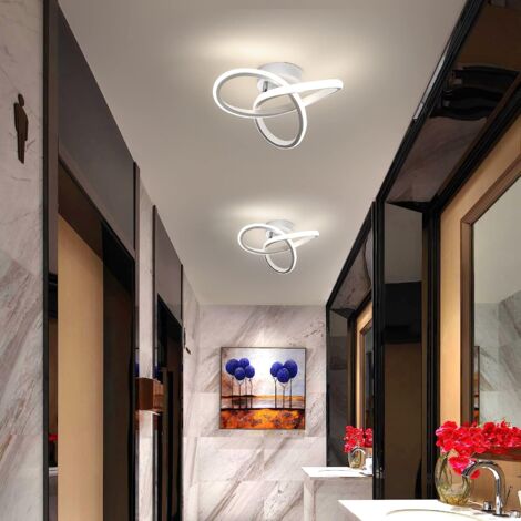 GOECO LED Deckenleuchte 22W Modernes Design Deckenlampe Neutralweiß 4000K Für Küche Esszimmer Schlafzimmer Flur Flur Eingang Balkon Weiß