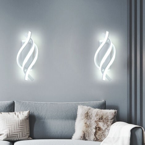 GOECO LED-Wandlampe, 18W Innenwandlampe Modern, Kreativität Metall Wandlampe 1440LM für Schlafzimmer Haus Flur Wohnzimmer Treppe