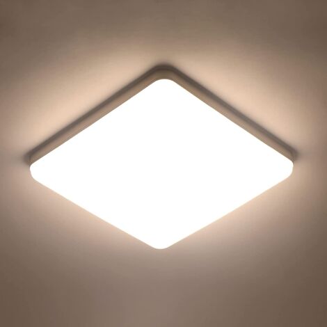 GOECO LED Deckenleuchte Quadratisch 36W, Deckenlampe 3300LM 4000K Neutralweiß, Moderne Ultraflache LED Deckenlampe für Badezimmer Küche Schlafzimmer Flur Esszimmer Balkon Garage