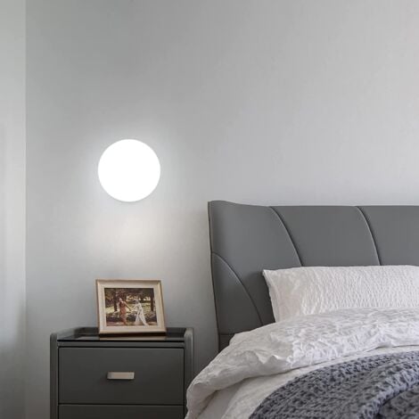 GOECO Wandleuchte Innen Glas Moderne Wandlampe E27 Basis Für Schlafzimmer, Wohnzimmer, Flur, Diele